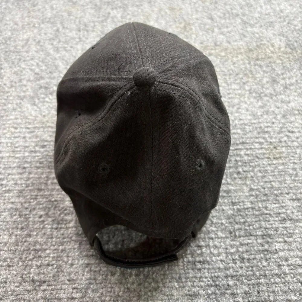 Vintage‎ Y2K Carolina Panthers Reebok NFL Baseball Cap Black Blue Hat Fan